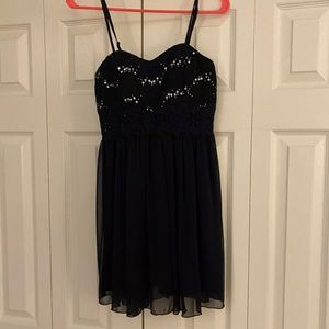 Juniors Dress Size 3 Navy Blue